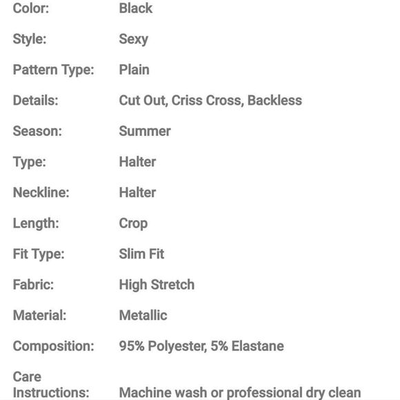 Metallic Gray Crisscross Cropped Halter Top - Picture 6 of 7